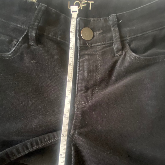Ann Taylor Loft Black Straight Leg Corduroy Jeans - Picture 7 of 11